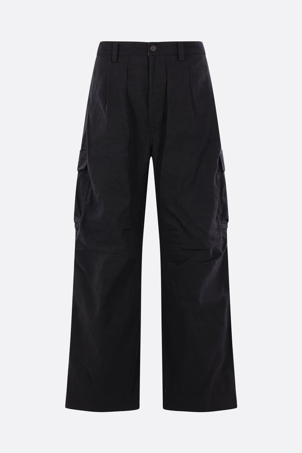 cargo trousers in gabardine