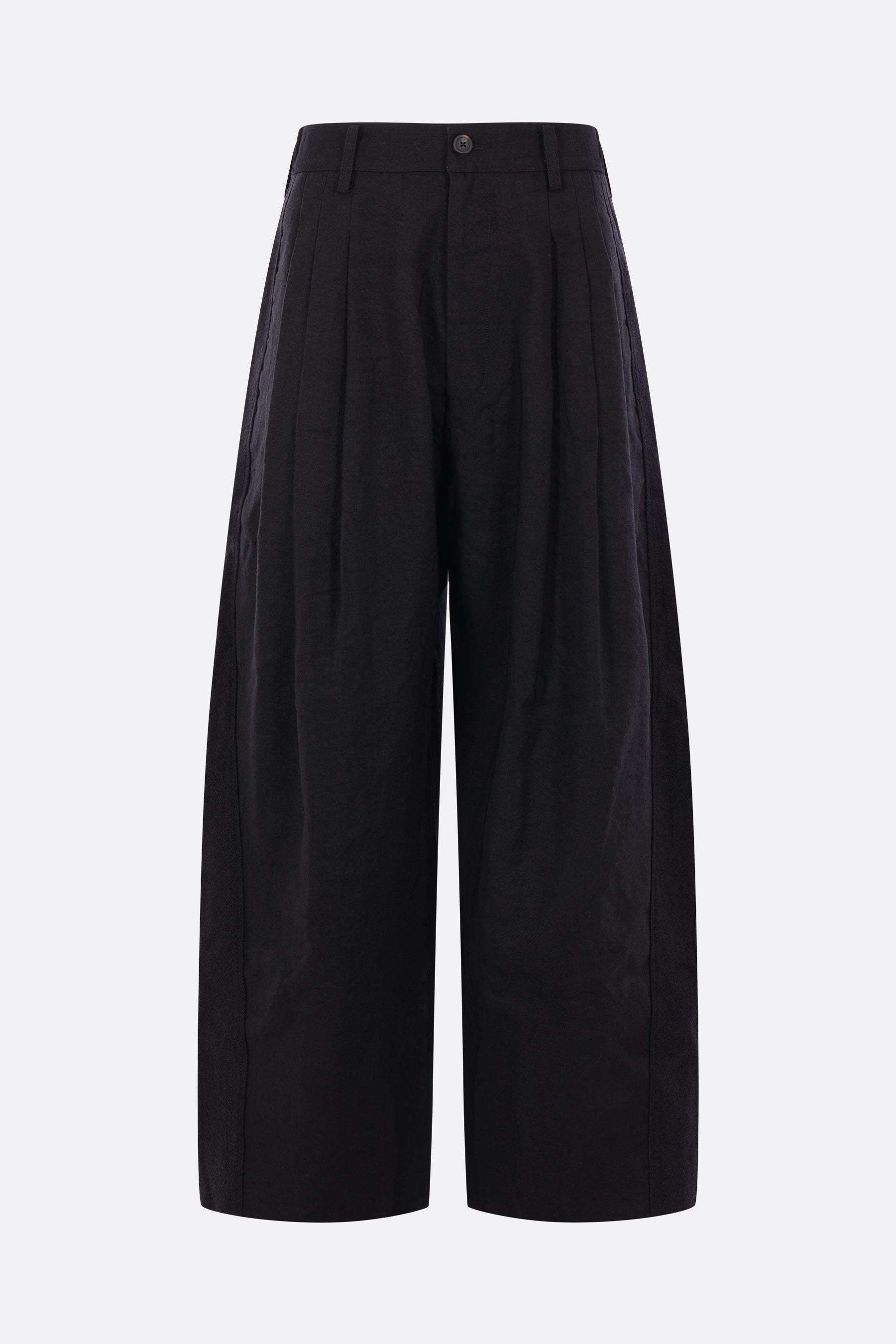 wide-leg patchwork trousers