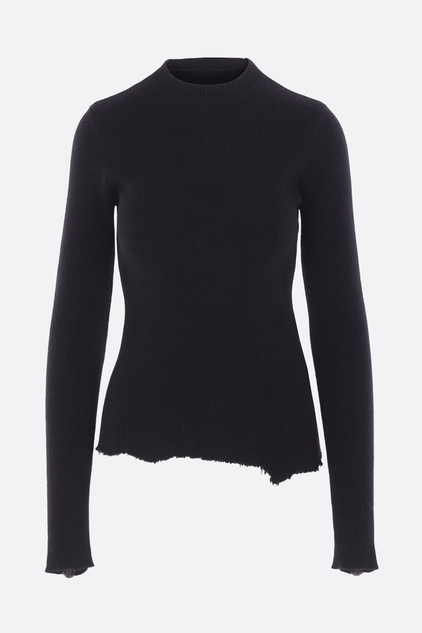 rib cashmere sweater