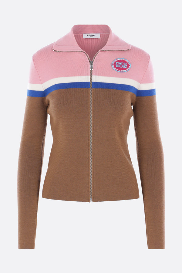 Kairo full-zip cardigan in wool