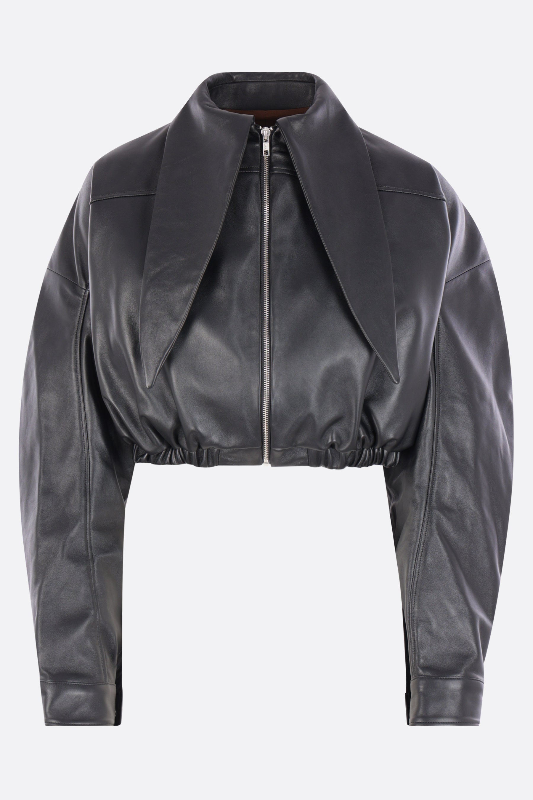 Irkin cropped jacket in leather