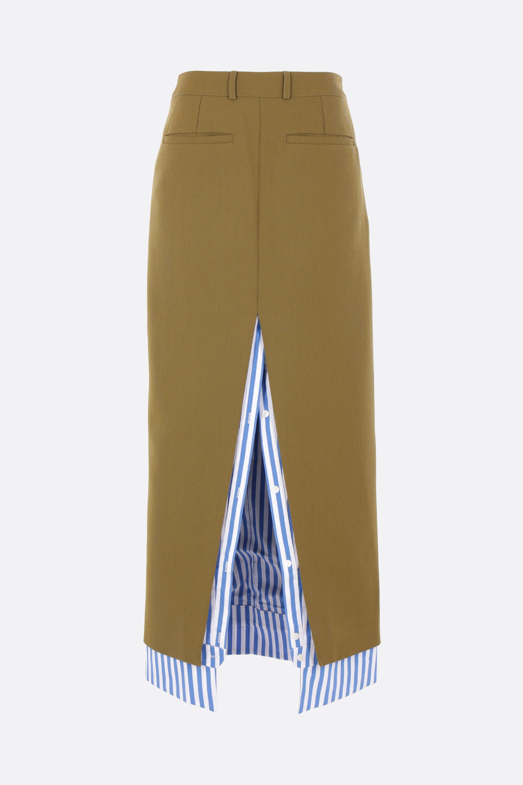 Nire long skirt in wool blend