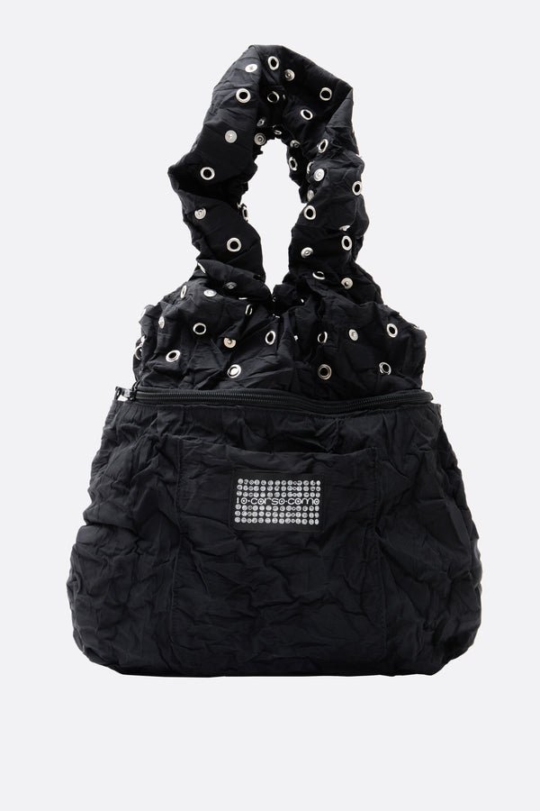 Jasper bag in crinkled nylon