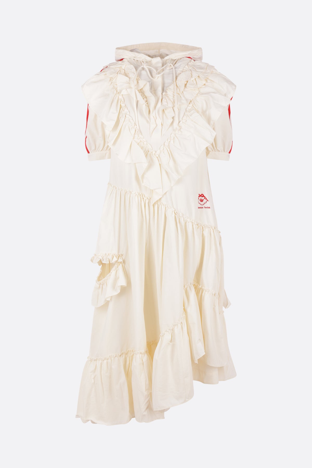 SR frilled dress in nylon