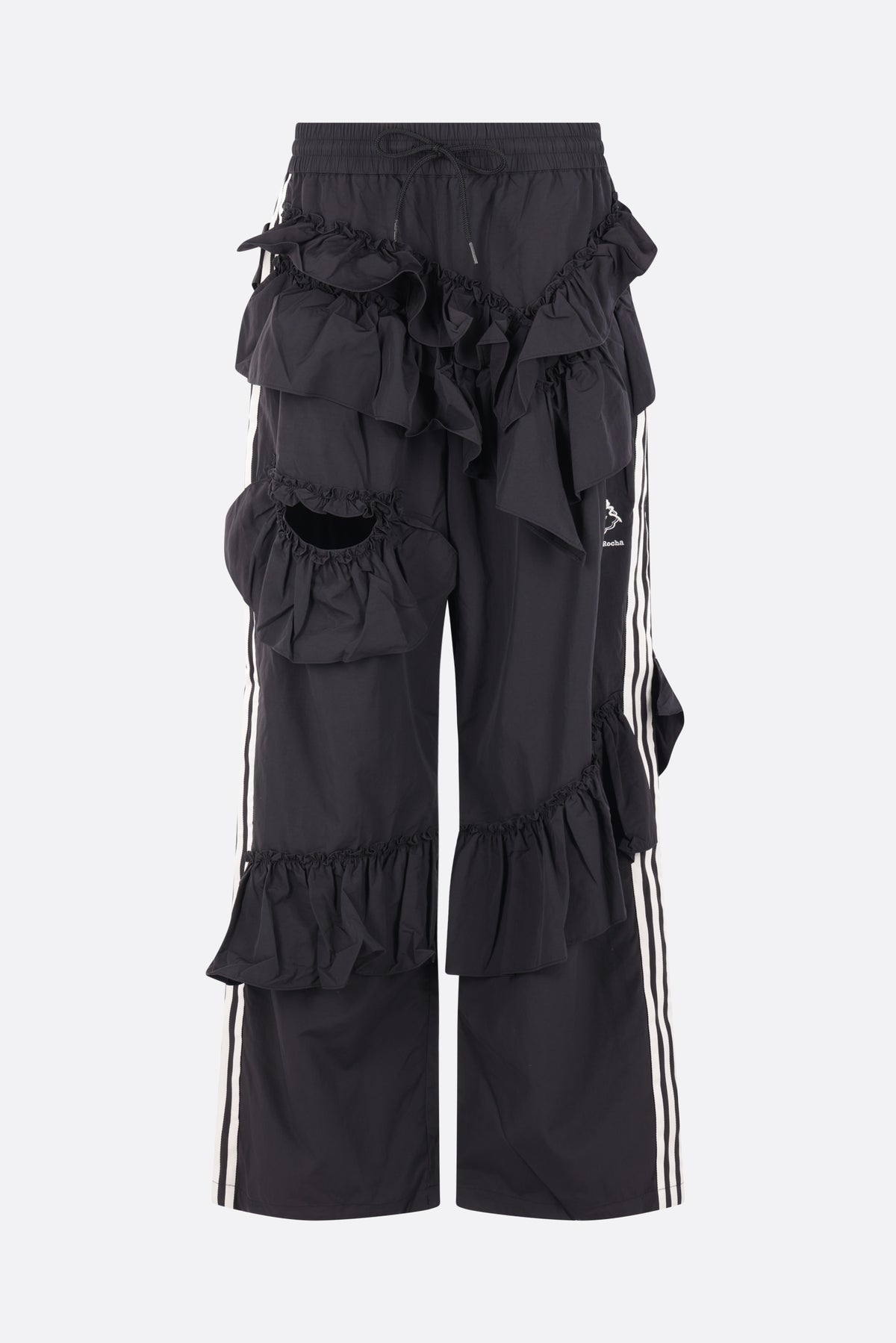 SR frill trousers in nylon