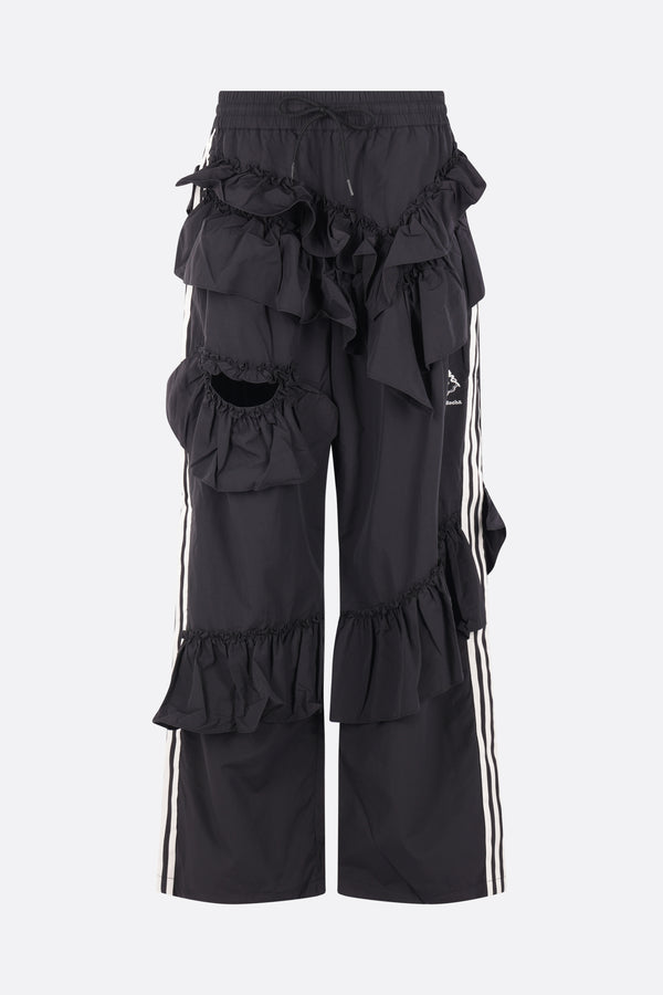 pantalone SR in nylon con rouches