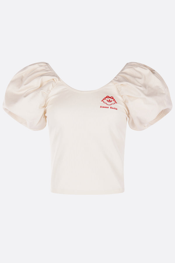 t-shirt cropped SR in jersey a costine