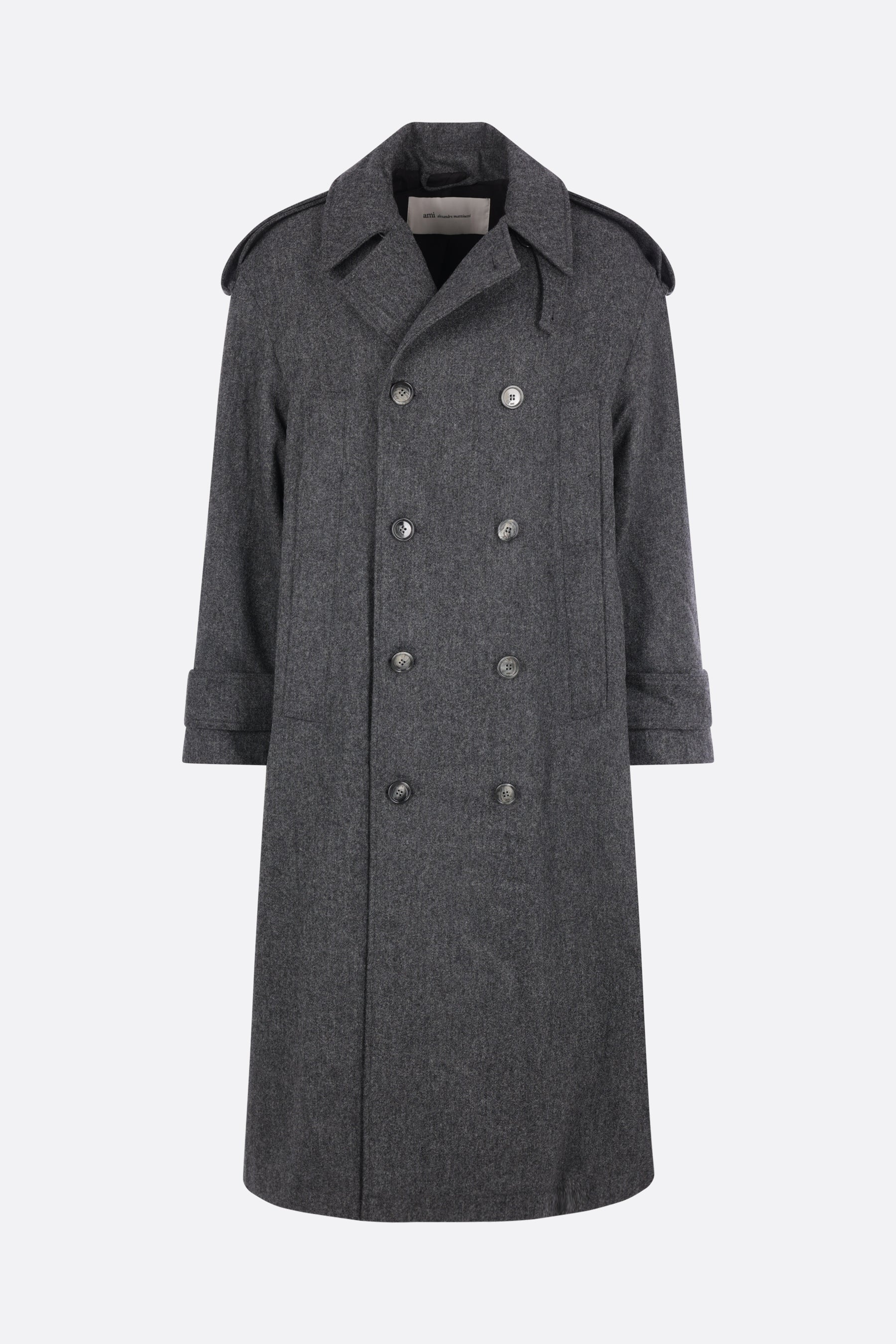 cappotto doppiopetto in lana