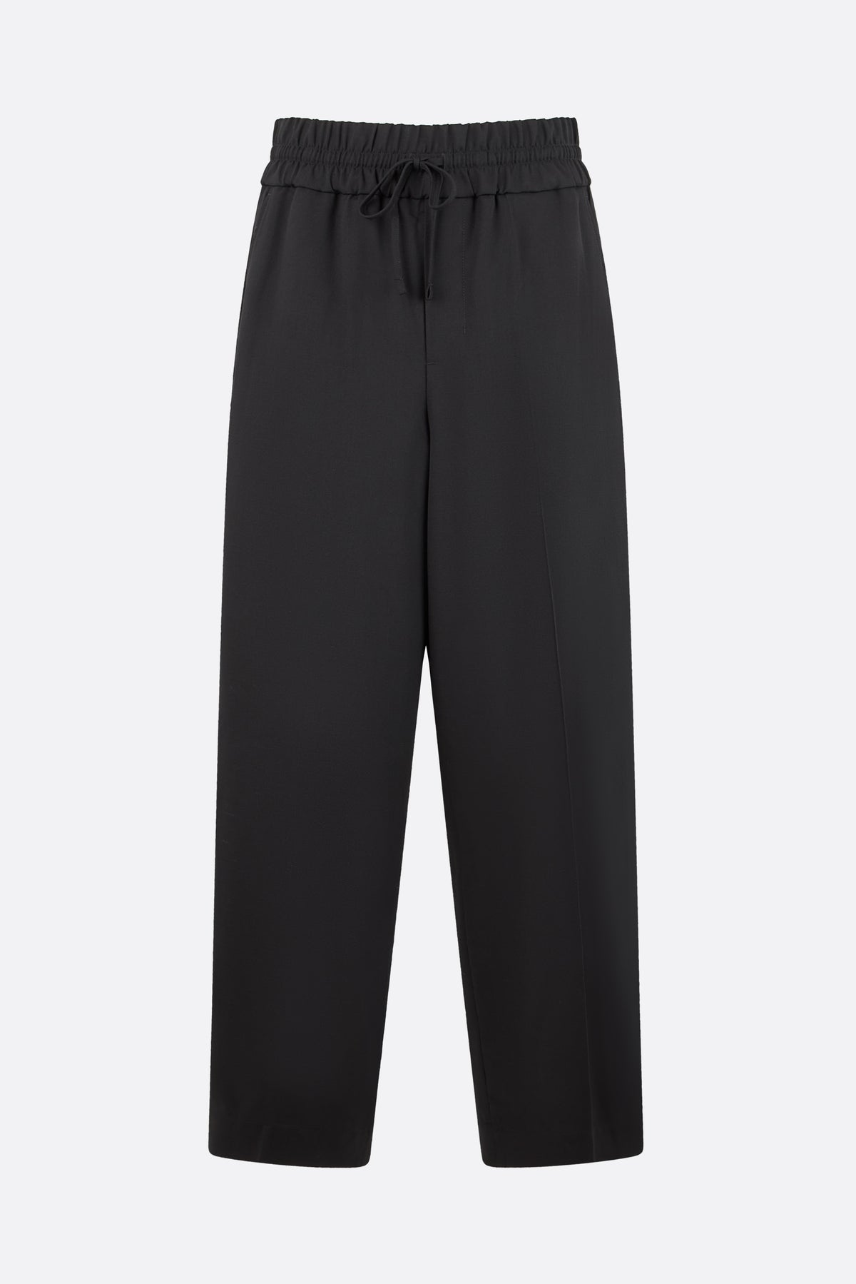 wool drawstring trousers