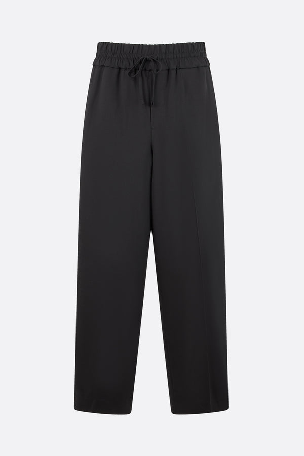 wool drawstring trousers