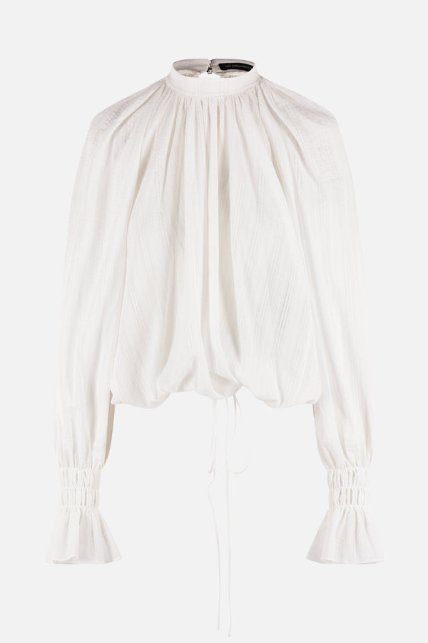 Celin cropped bluse in cotton