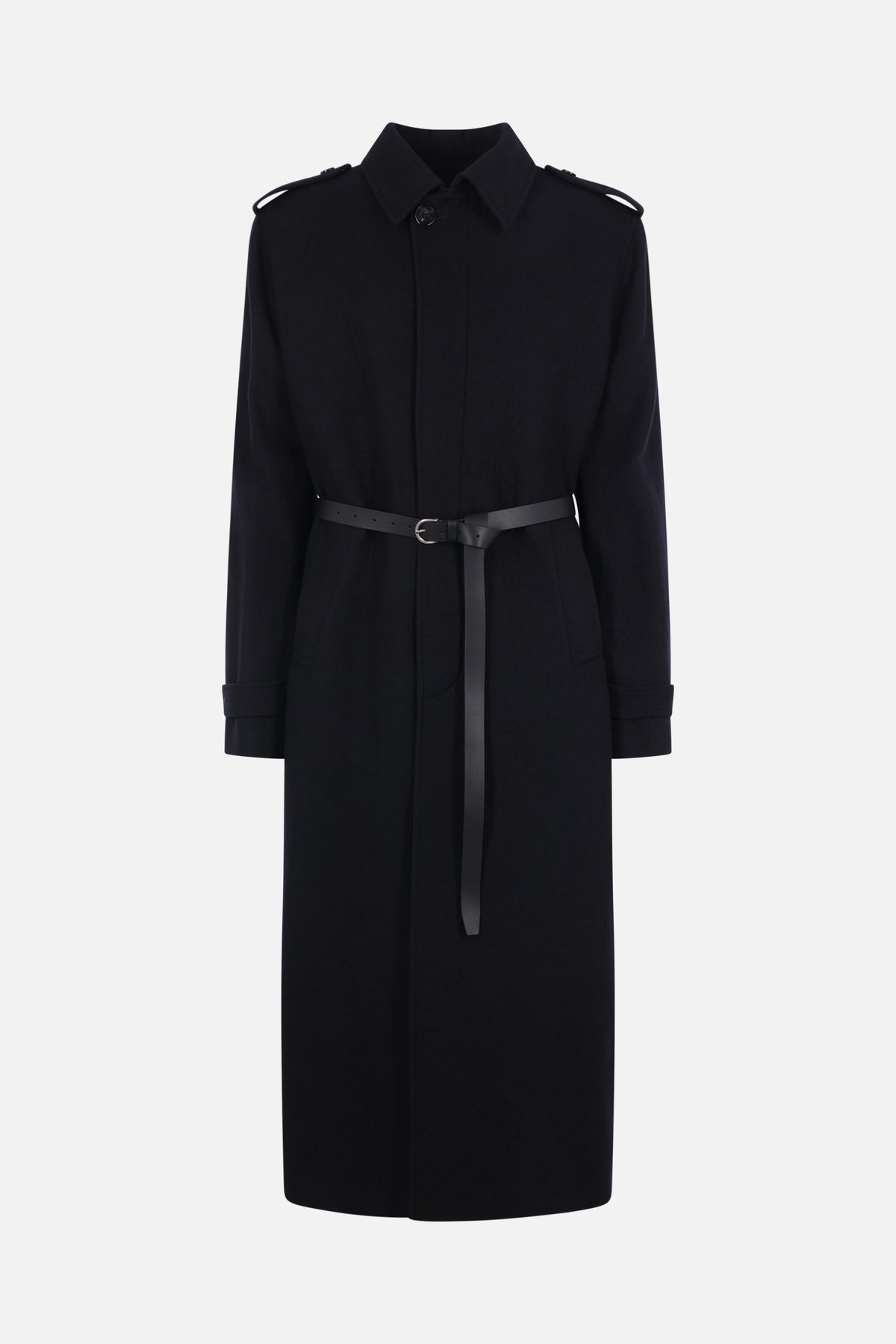 Wilmer coat in wool with belt