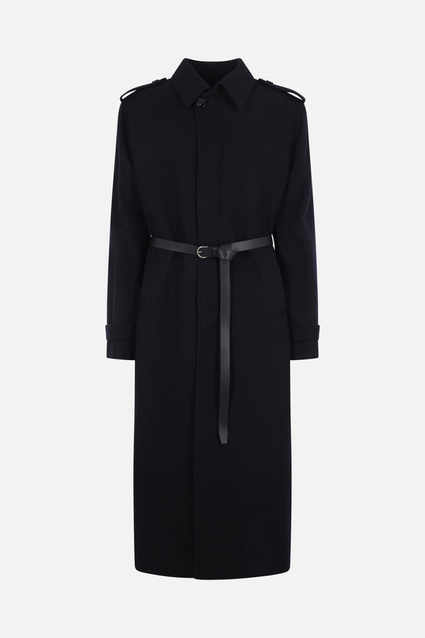 cappotto Wilmer in lana con cintura