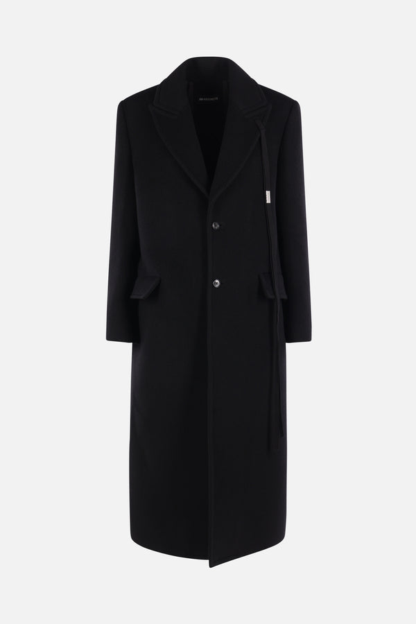 Aldina single-breasted coat in wool blend