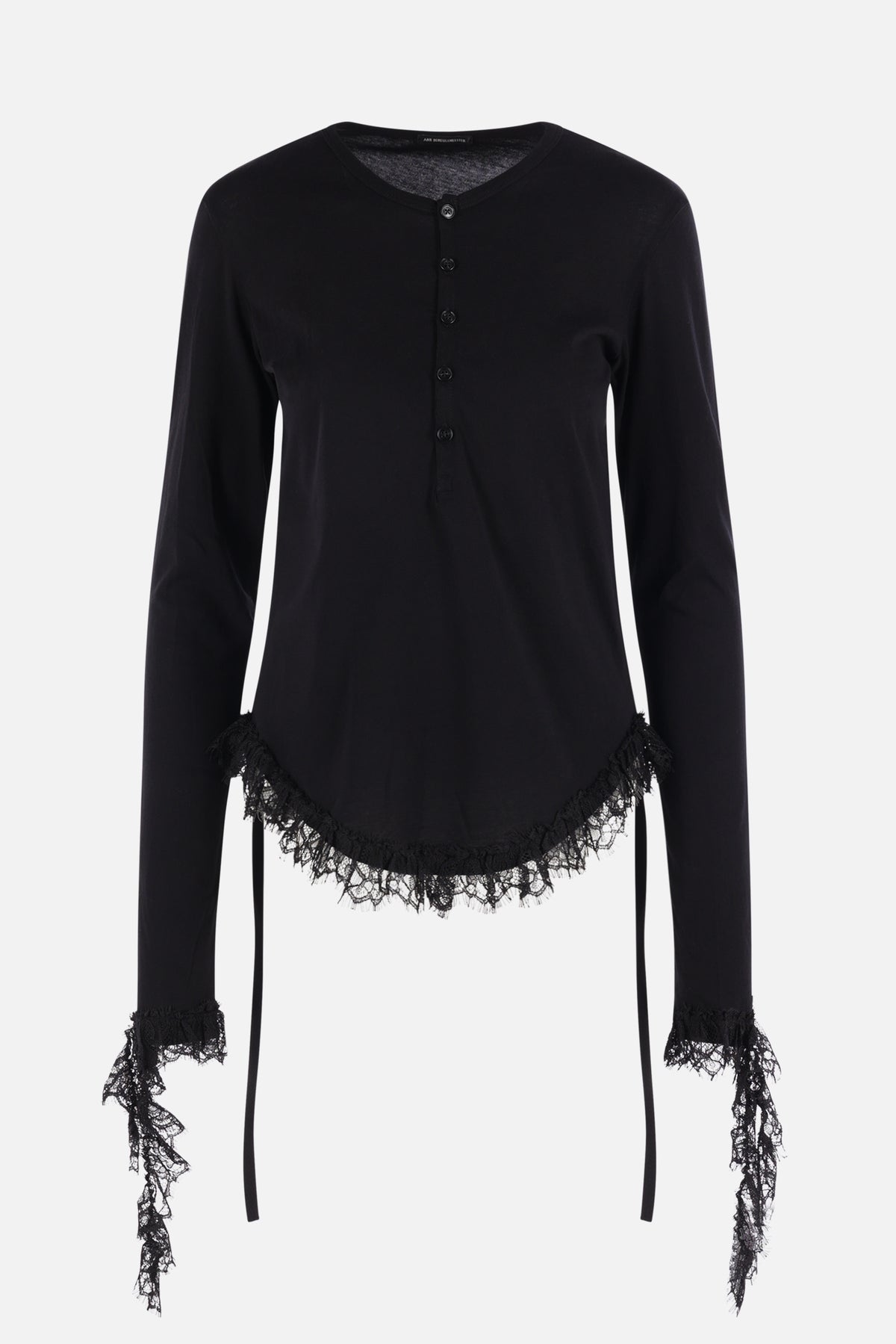Mare long-sleeve henley t-shirt in cotton