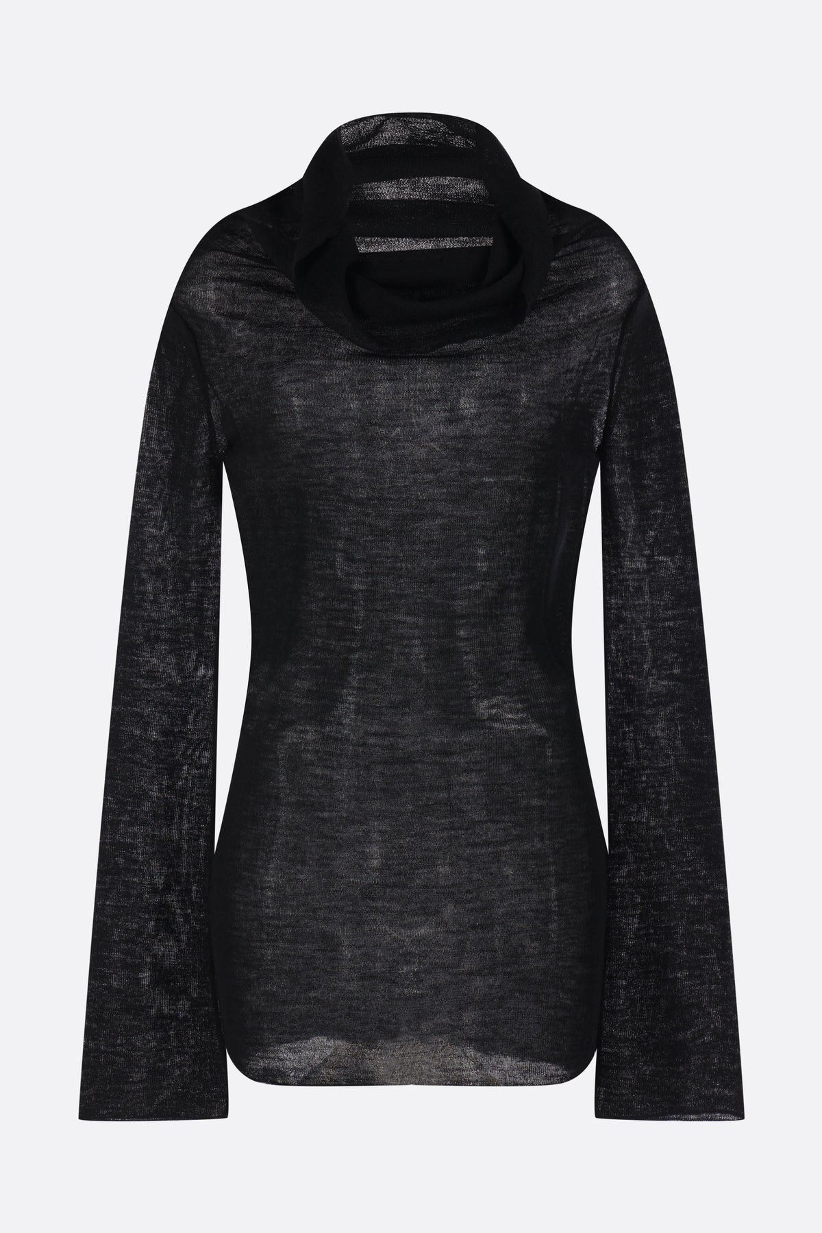 Tizziana long-sleeve top in wool
