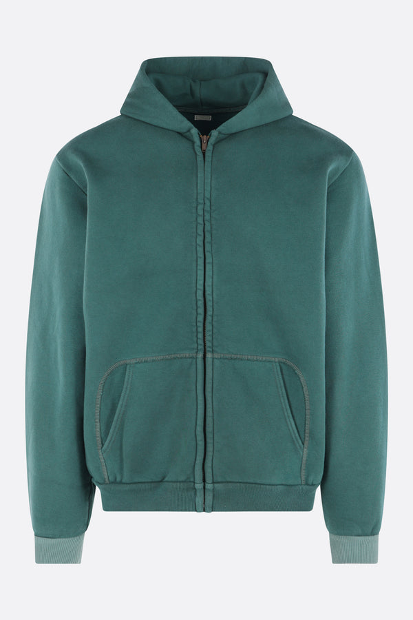 Vintage full-zip hoodie in jersey