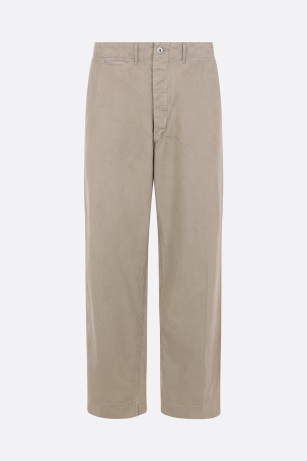 chino trousers in vintage gabardine