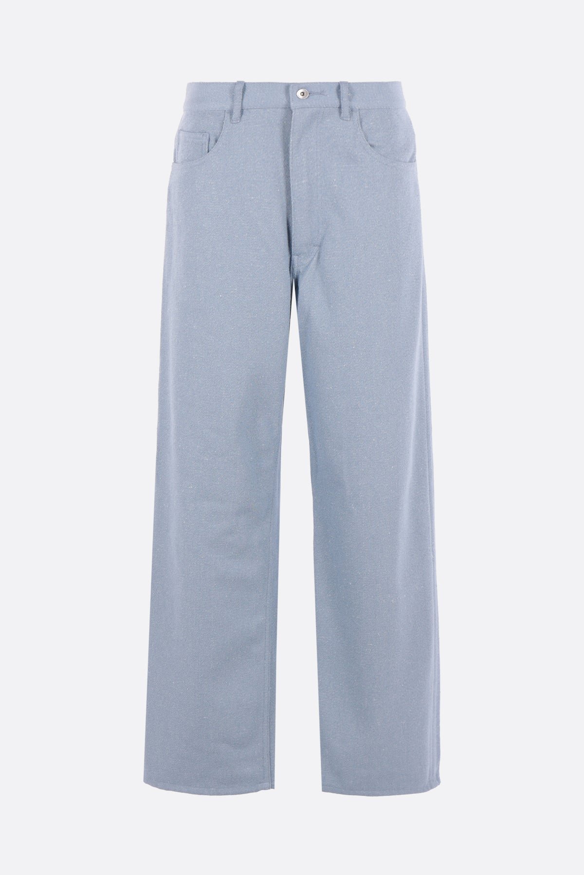 wide-leg jeans in silk denim
