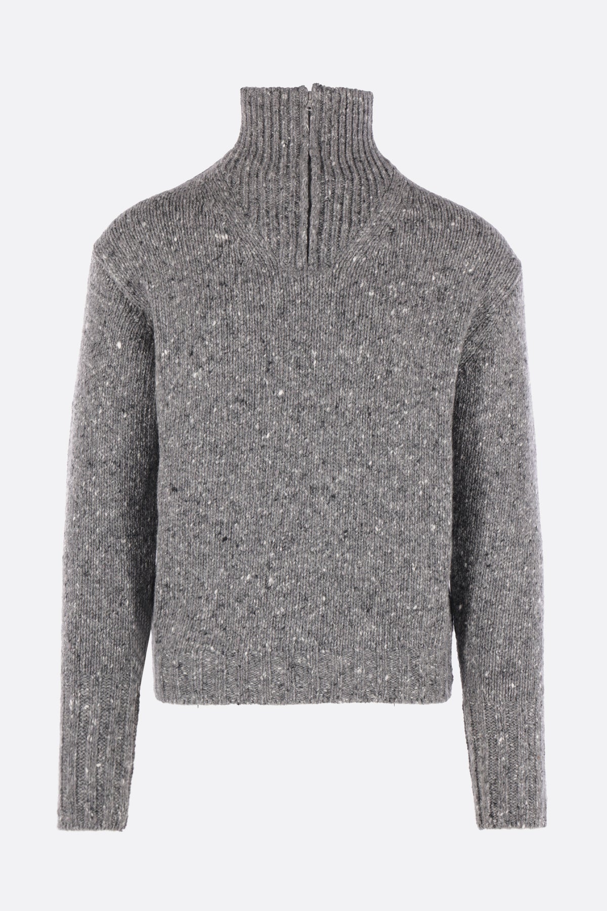 half-zip sweater in wool