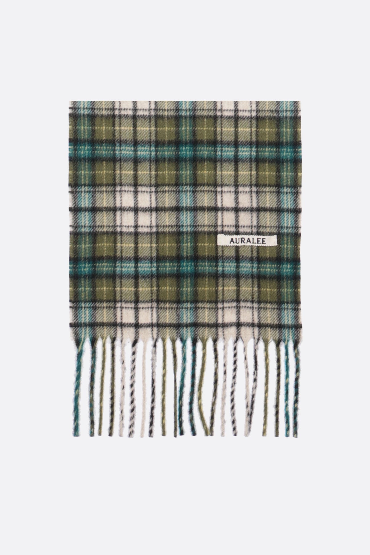 check cashmere scarf
