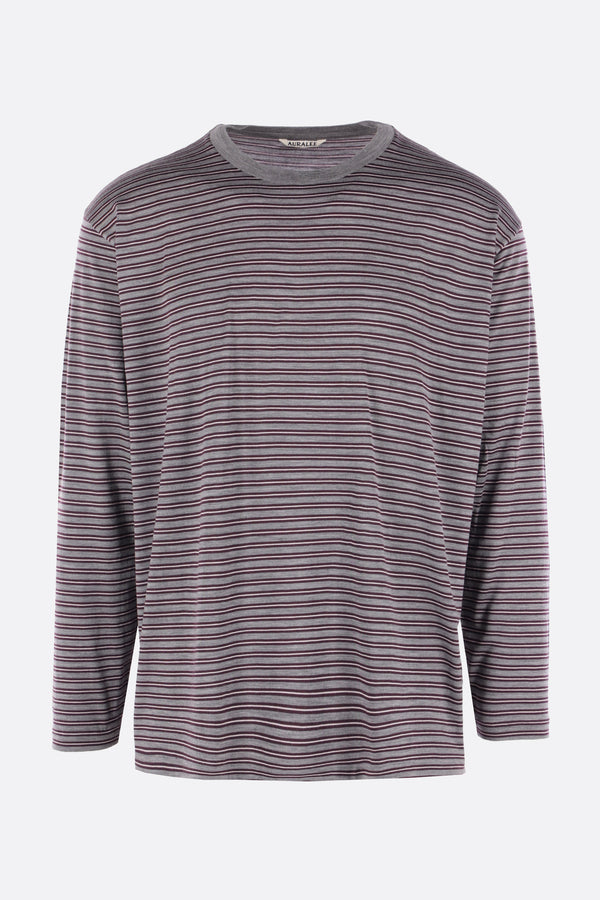 long-sleeve t-shirt in striped jersey