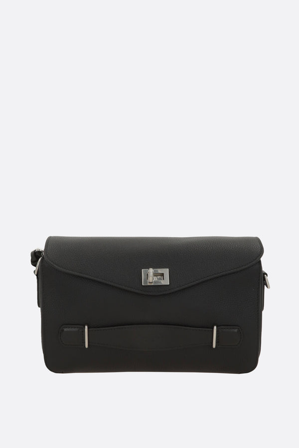 borsa messenger Cubo Le 7  small in pelle martellata