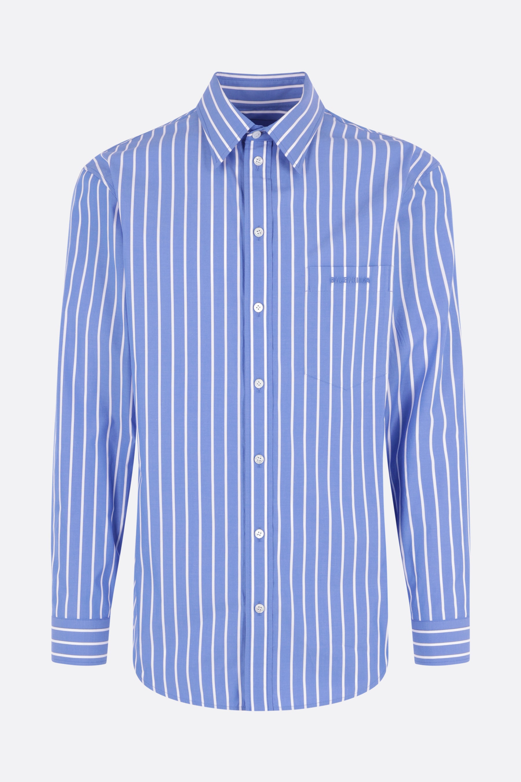 striped poplin shirt