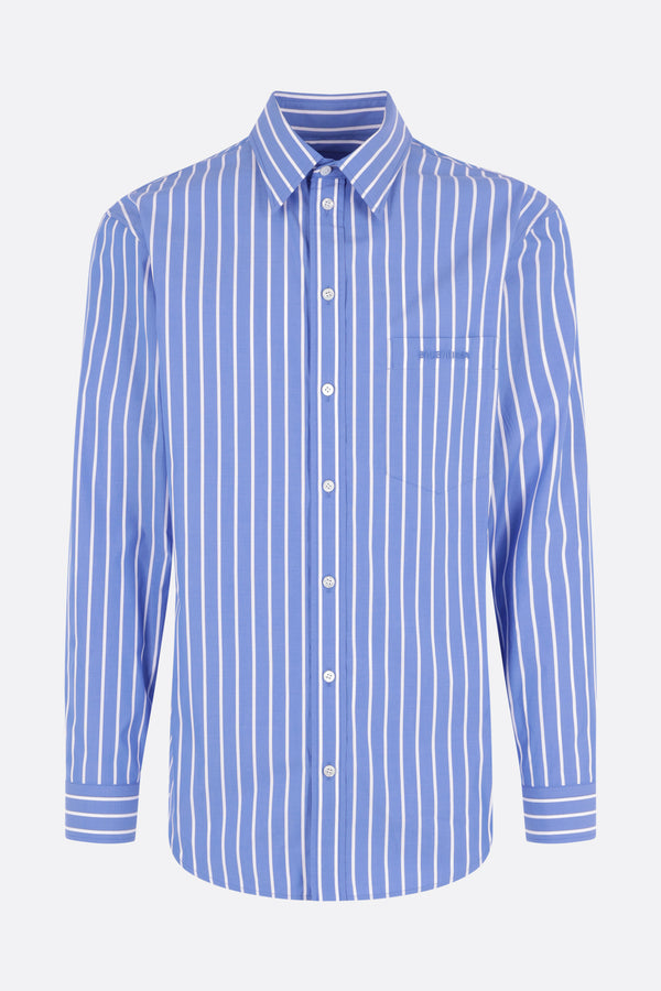 striped poplin shirt
