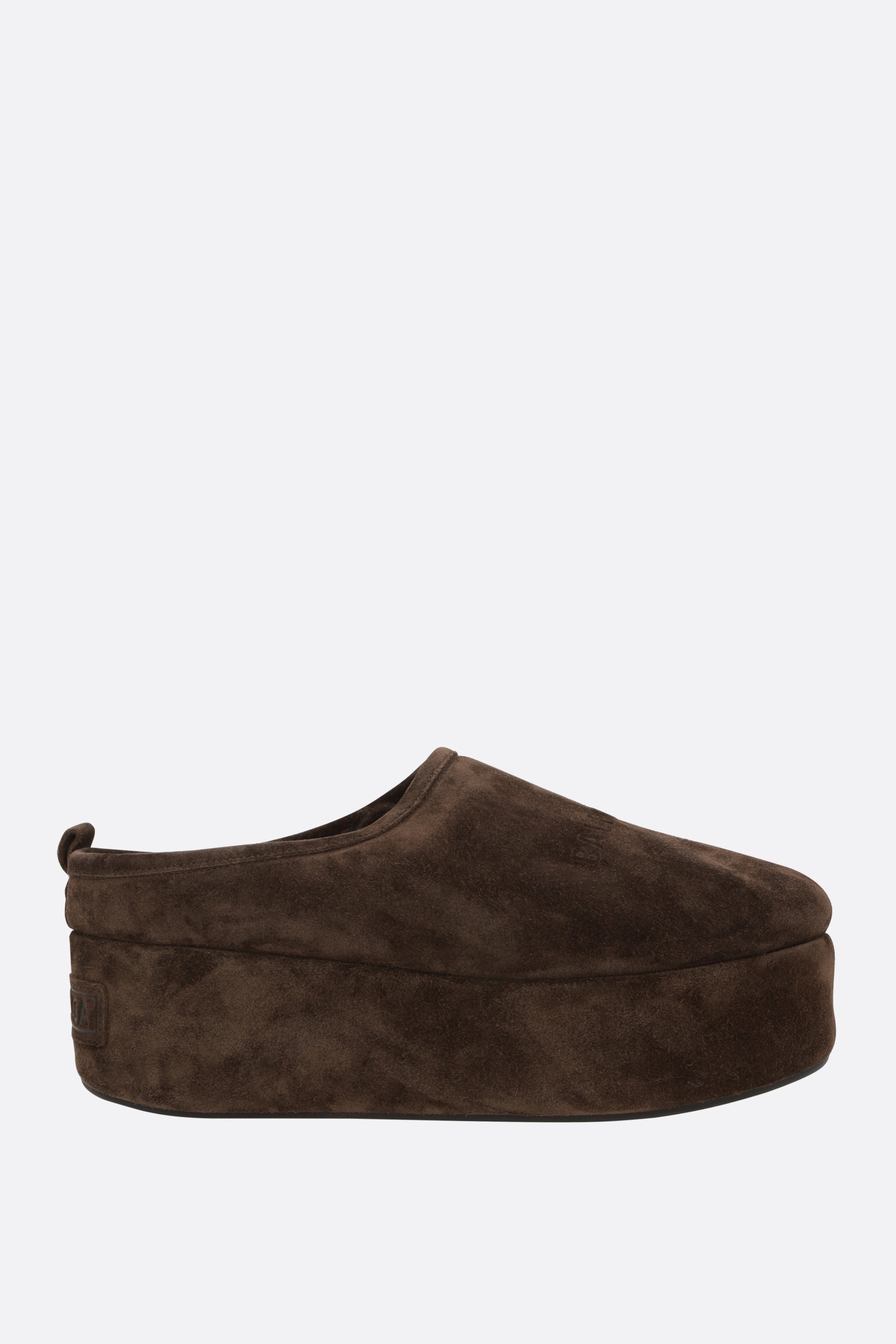 Alaska Soft flatform mules in suede