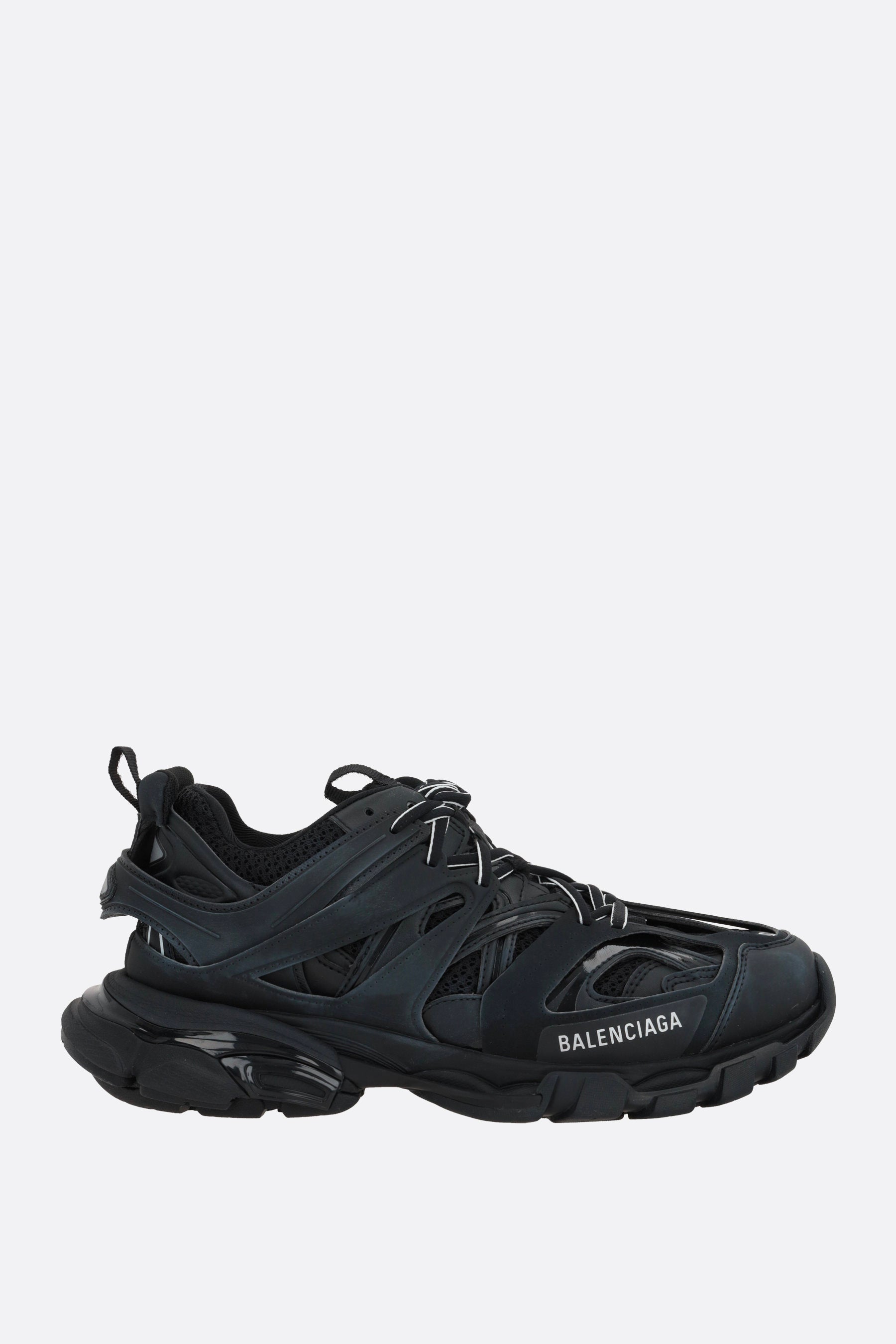sneaker Track in un mix di materiali