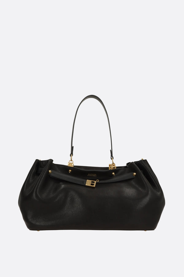 borsa tote Fan media in nappa