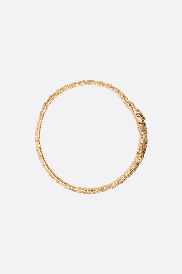 Alligator Wrap bracelet in 18k gold