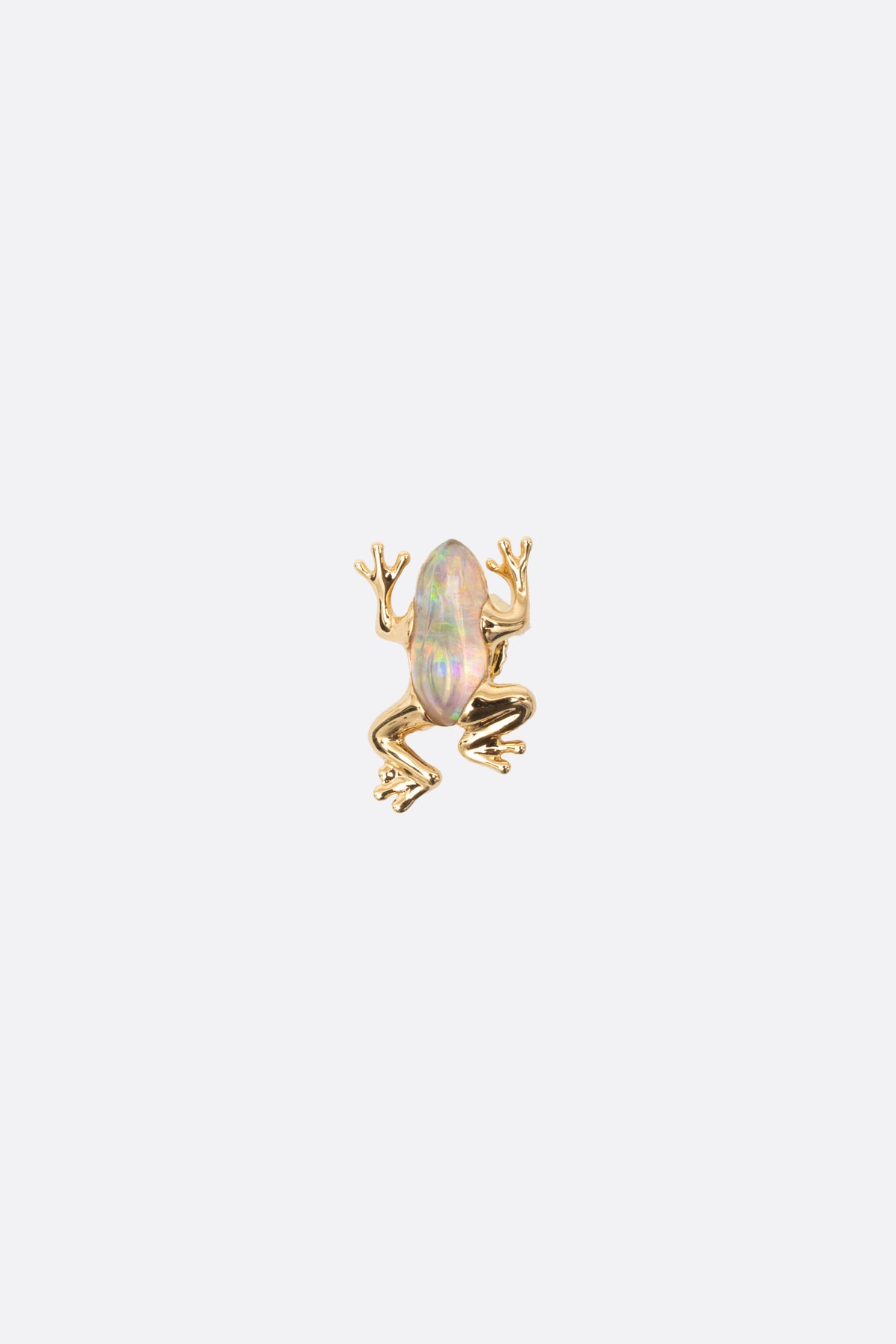 Mini Frog Opal Quartz single earrings (left)