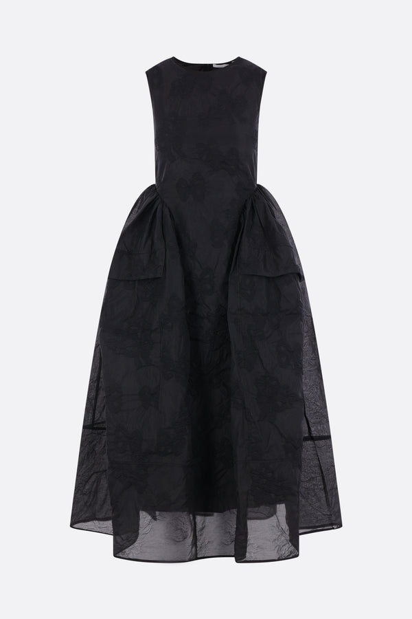 Duana sleeveless dress in Papillon matelassé