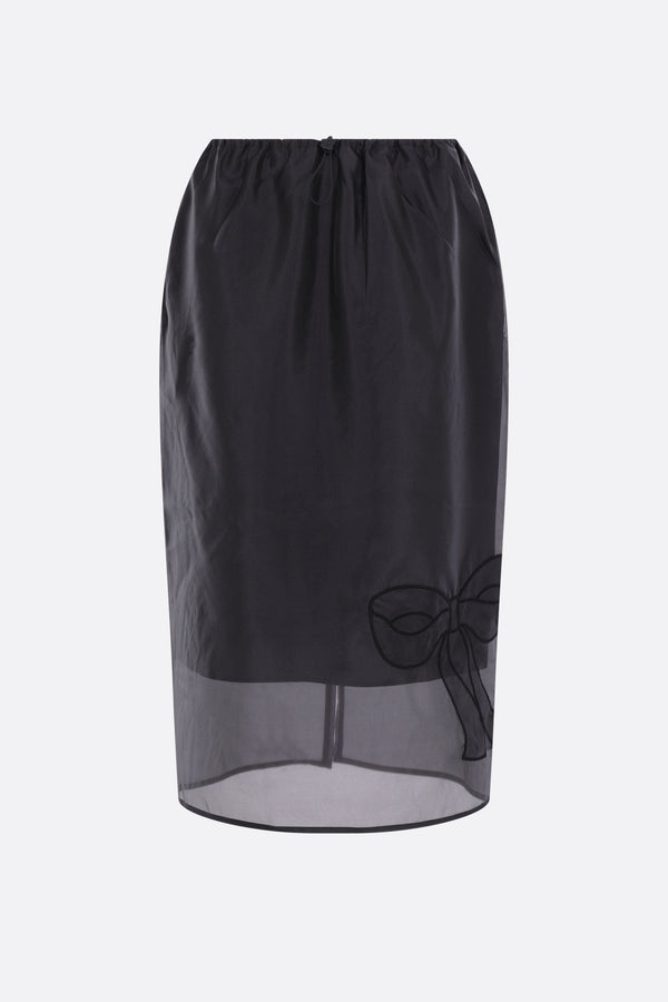 Bria midi skirt in organza