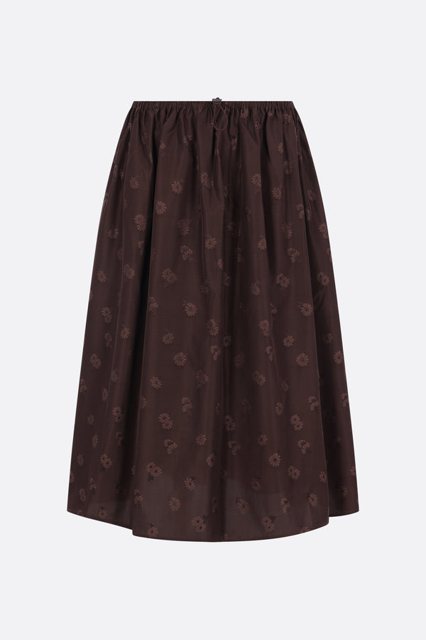 Fiella circle skirt in cotton blend