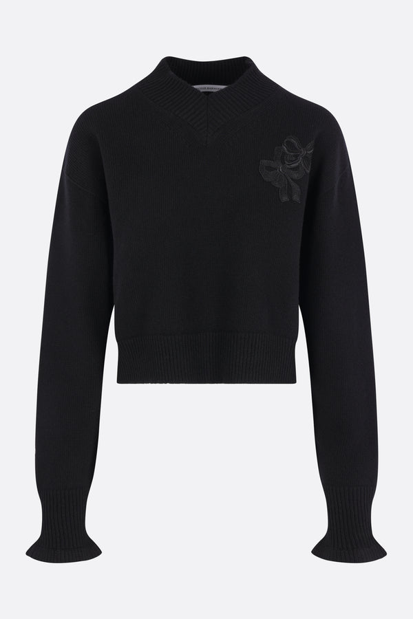 Drusilla cropped sweater in wool