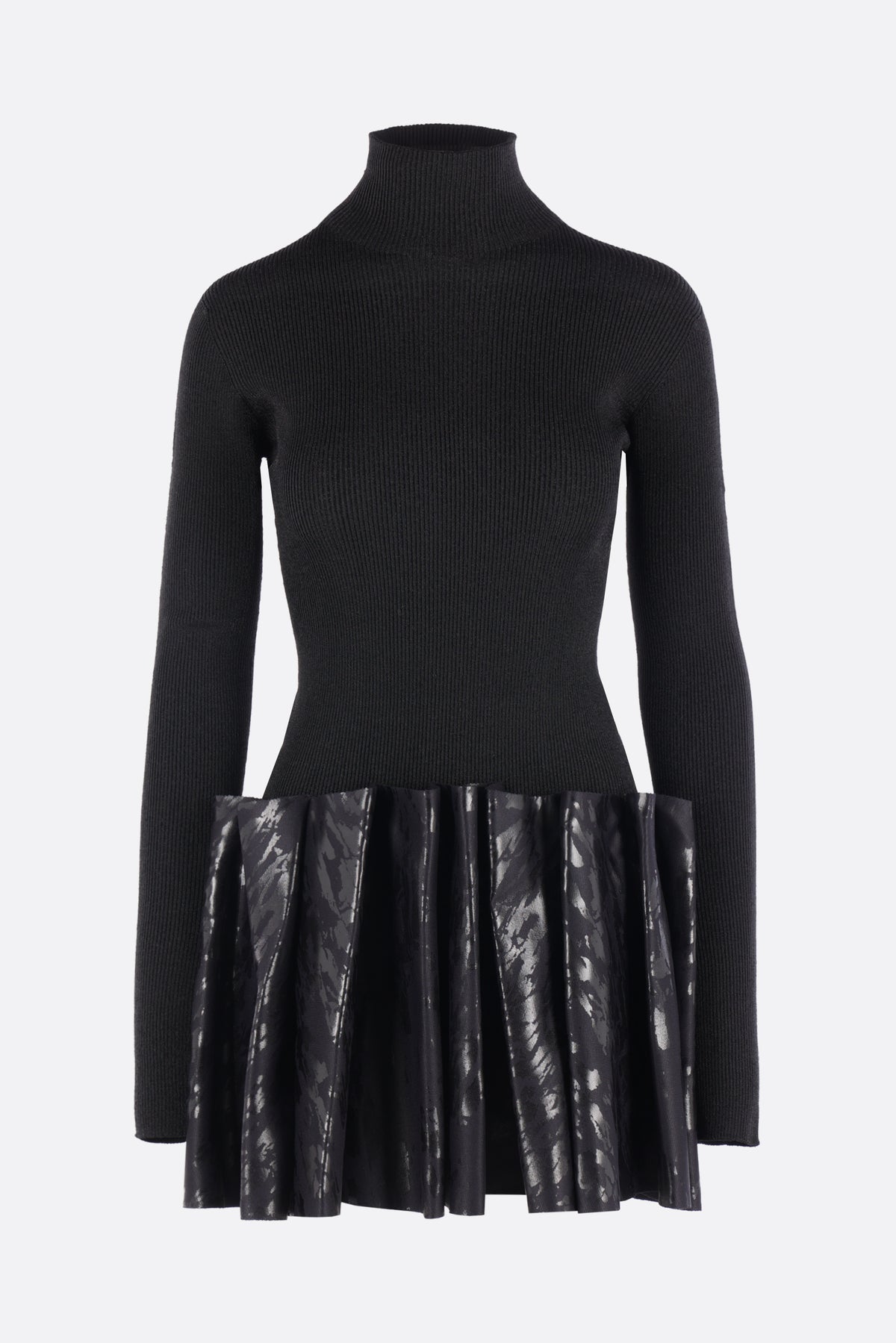 Milan stitch knit mini dress