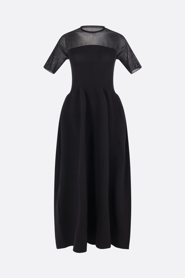 Pottery Lucent long dress in knit