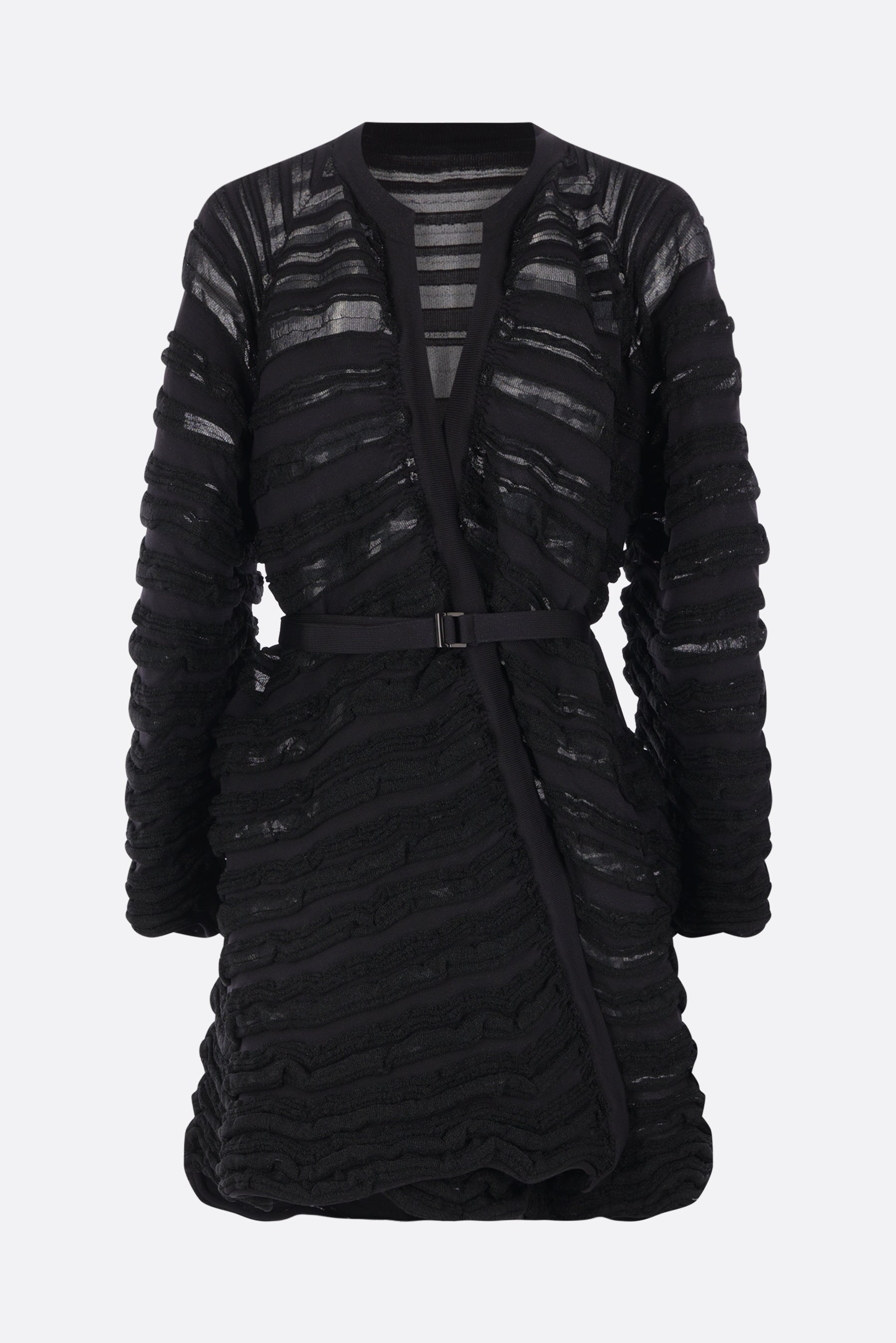 Pottery Swell Glitter wrap coat in knit