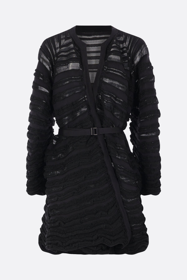 Pottery Swell Glitter wrap coat in knit