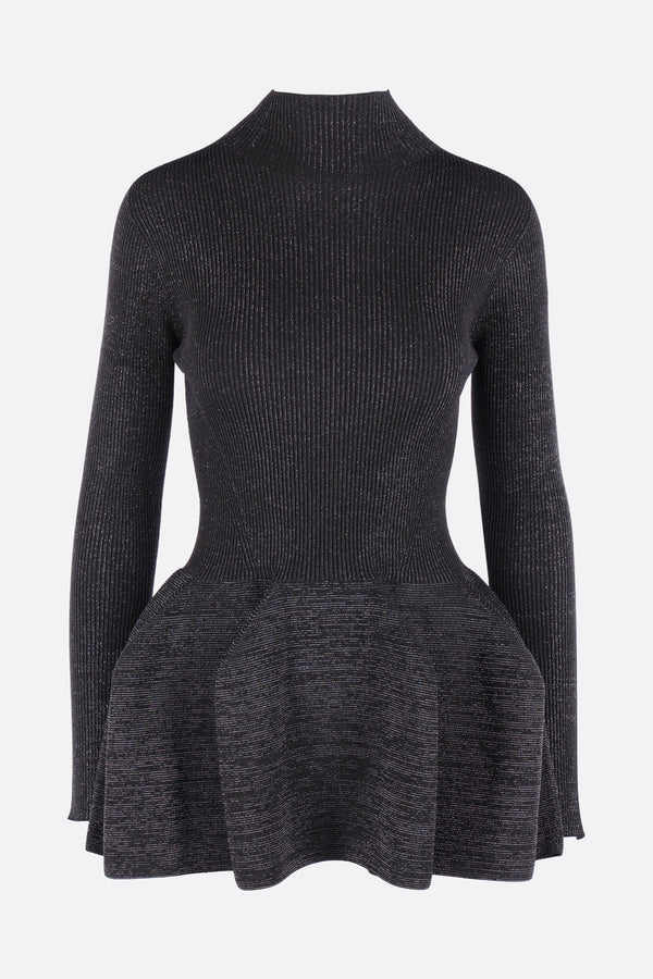 Pottery turtleneck sweater in lurex