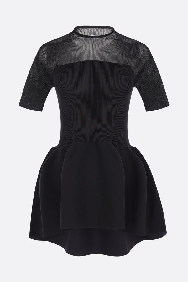 Pottery Lucent short-sleeve top in knit