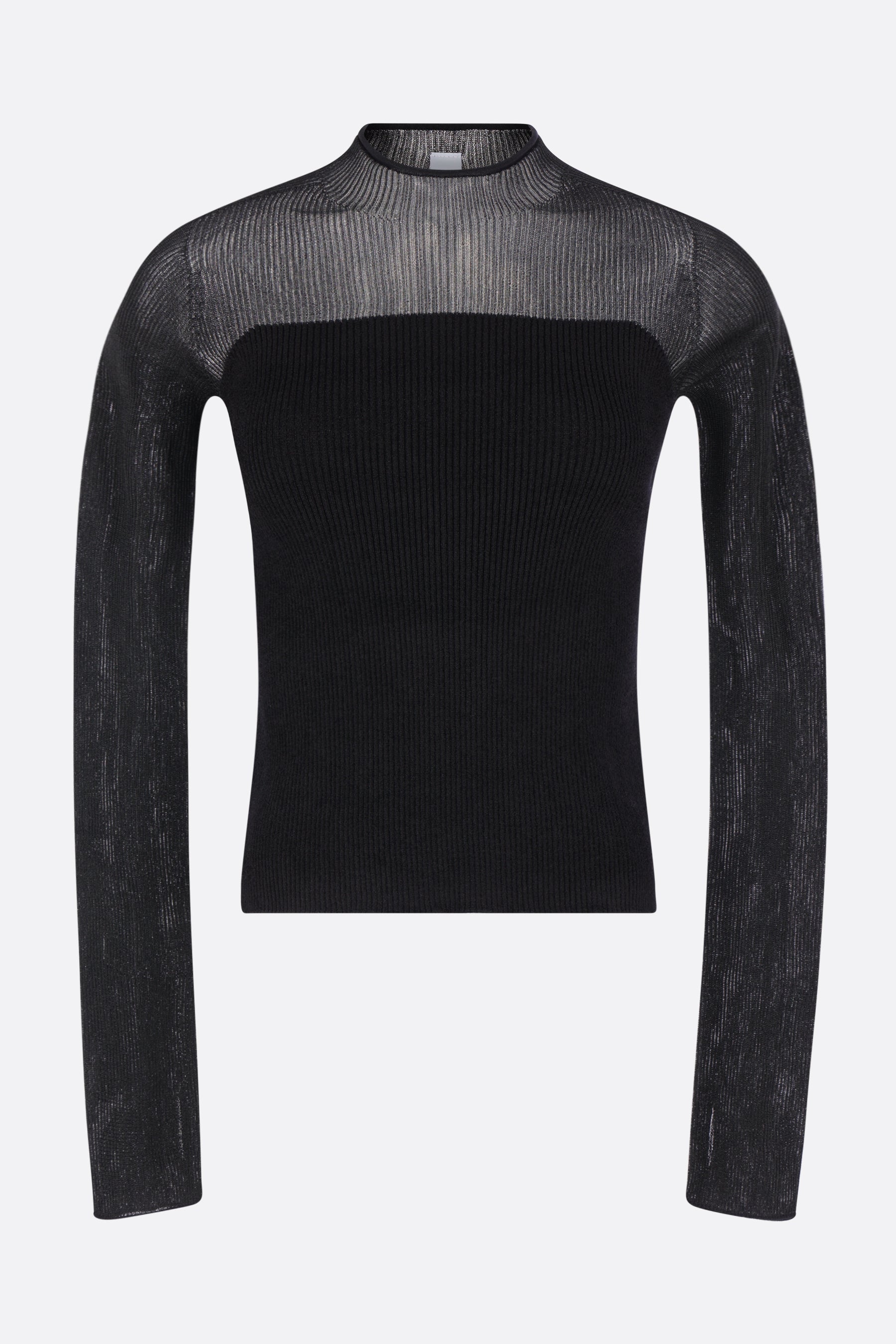 Portrait Velvet Lucent long-sleeve top in knit