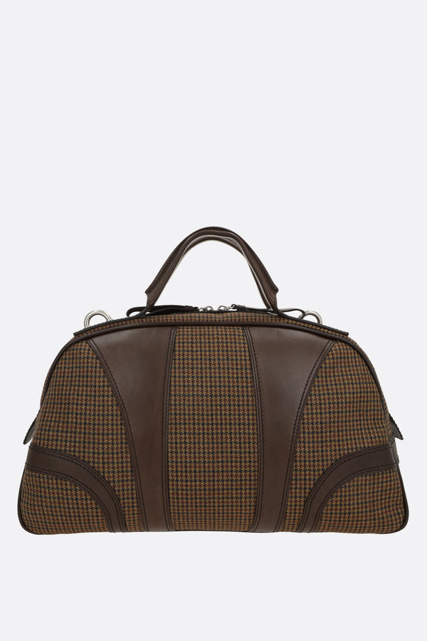 houndstooth fabric bowling bag