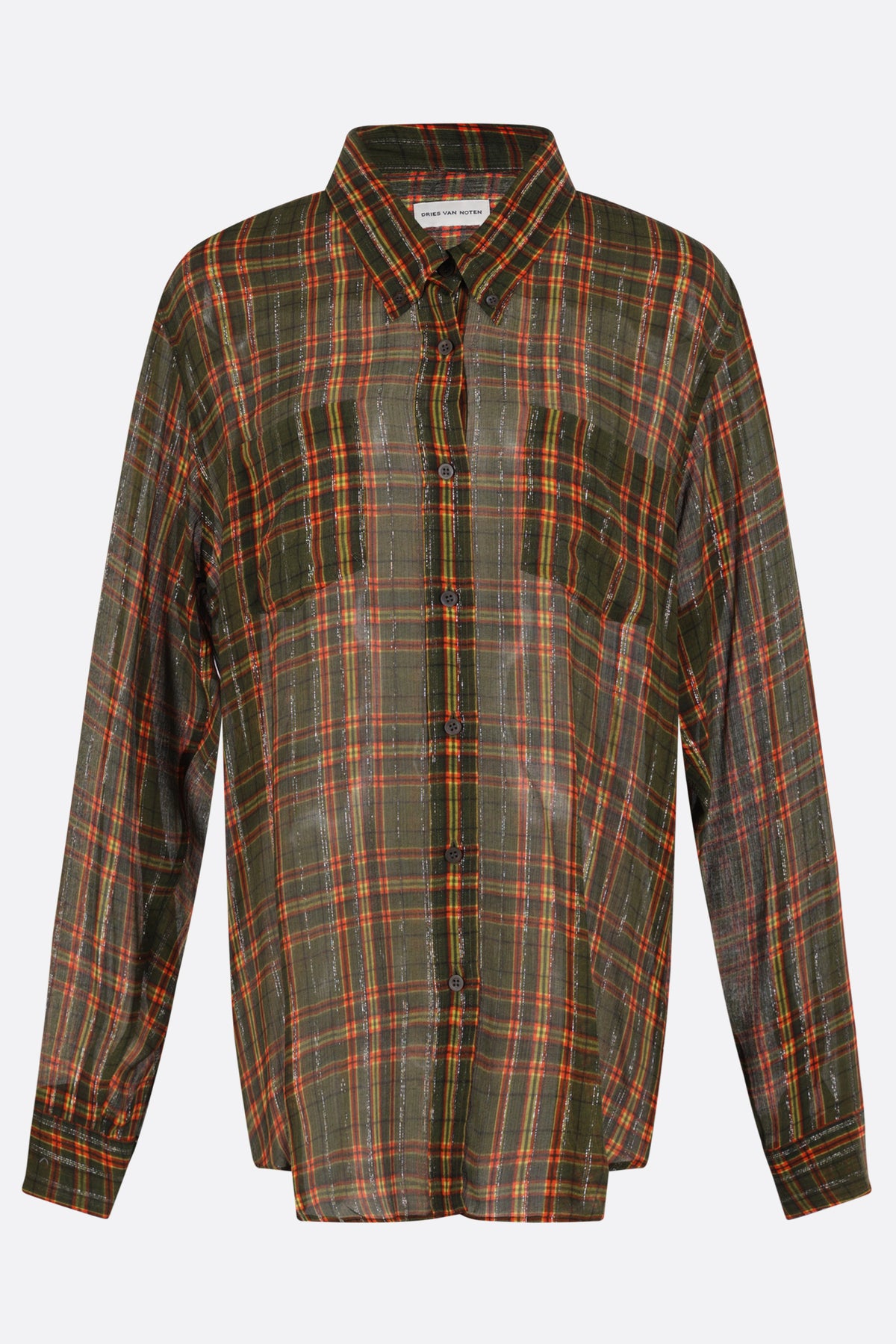 camicia Cheers in misto seta check