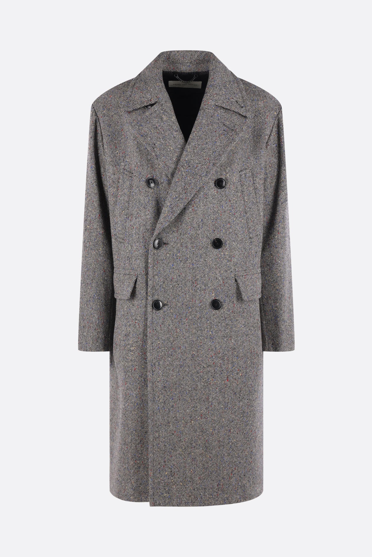 Rascott double-breasted coat in flecked wool