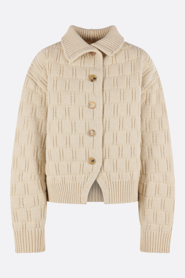 cardigan Terino in lana e cashmere