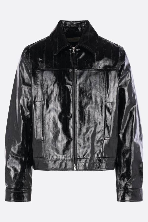 Lernon full-zip jacket in leather